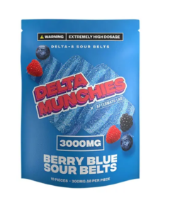 Blueberry Sour Belts – THC Edibles Australia